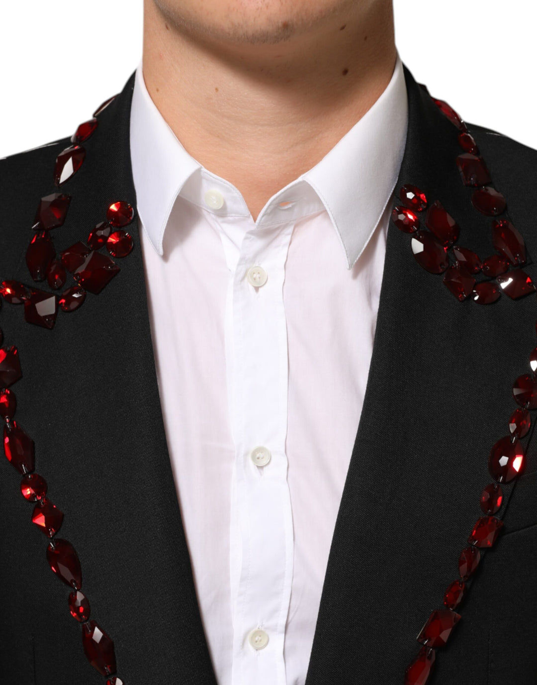 Dolce &amp; Gabbana Sample Sale Dolce &amp; Gabbana Black SICILIA Crystal Embellished Men Blazer - | Designer outlet