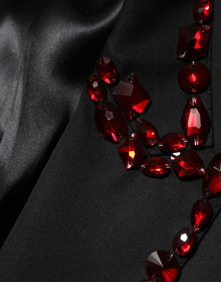 Dolce &amp; Gabbana Sample Sale Dolce &amp; Gabbana Black SICILIA Crystal Embellished Men Blazer - | Designer outlet