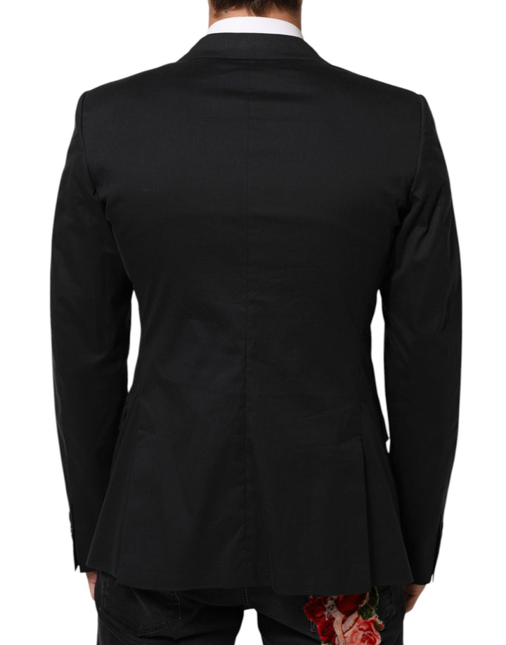 Dolce & Gabbana Black Cotton 2 Buttons Suit Jacket Blazer by Dolce & Gabbana outlet now on sale