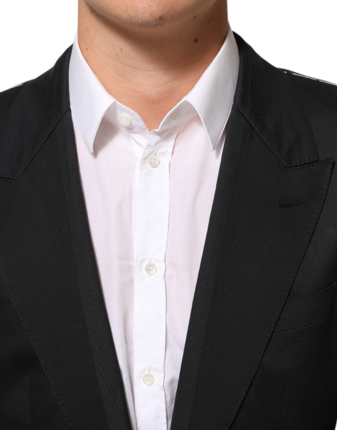 Dolce & Gabbana Black Cotton 2 Buttons Suit Jacket Blazer by Dolce & Gabbana outlet now on sale