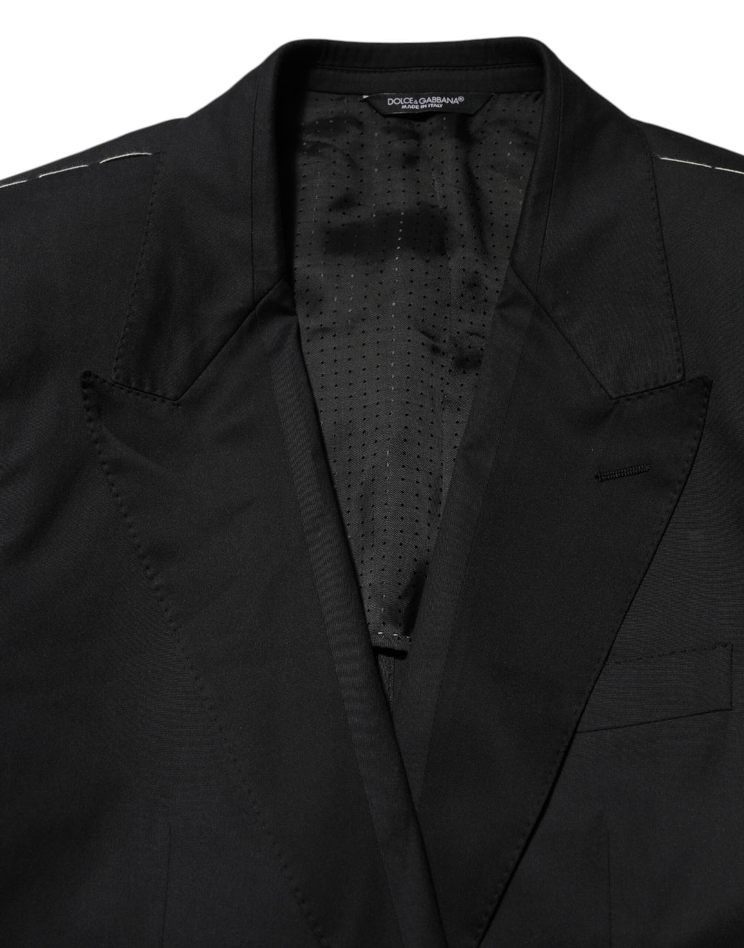 Dolce & Gabbana Black Cotton 2 Buttons Suit Jacket Blazer by Dolce & Gabbana outlet now on sale