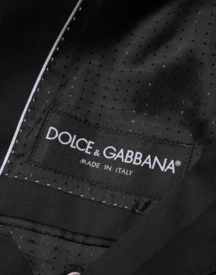 Dolce & Gabbana Black Cotton 2 Buttons Suit Jacket Blazer by Dolce & Gabbana outlet now on sale