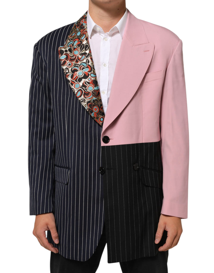 Dolce &amp; Gabbana Sample Sale Dolce &amp; Gabbana Multicolor Patchwork Single Breasted Jacket Blazer - | Designer outlet