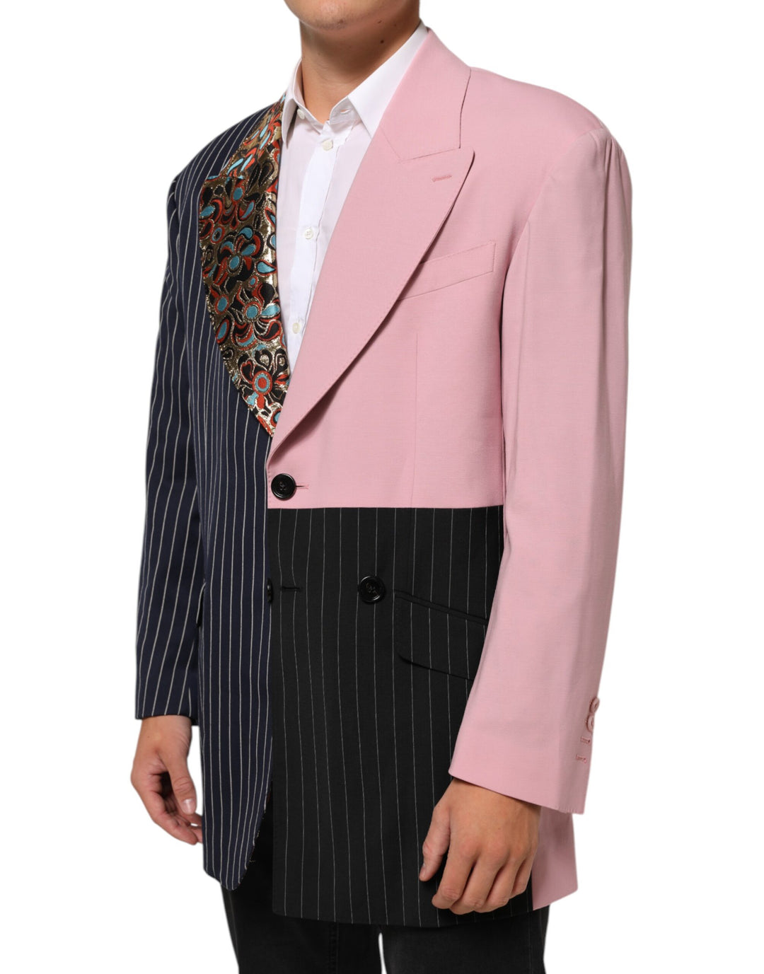 Dolce &amp; Gabbana Sample Sale Dolce &amp; Gabbana Multicolor Patchwork Single Breasted Jacket Blazer - | Designer outlet