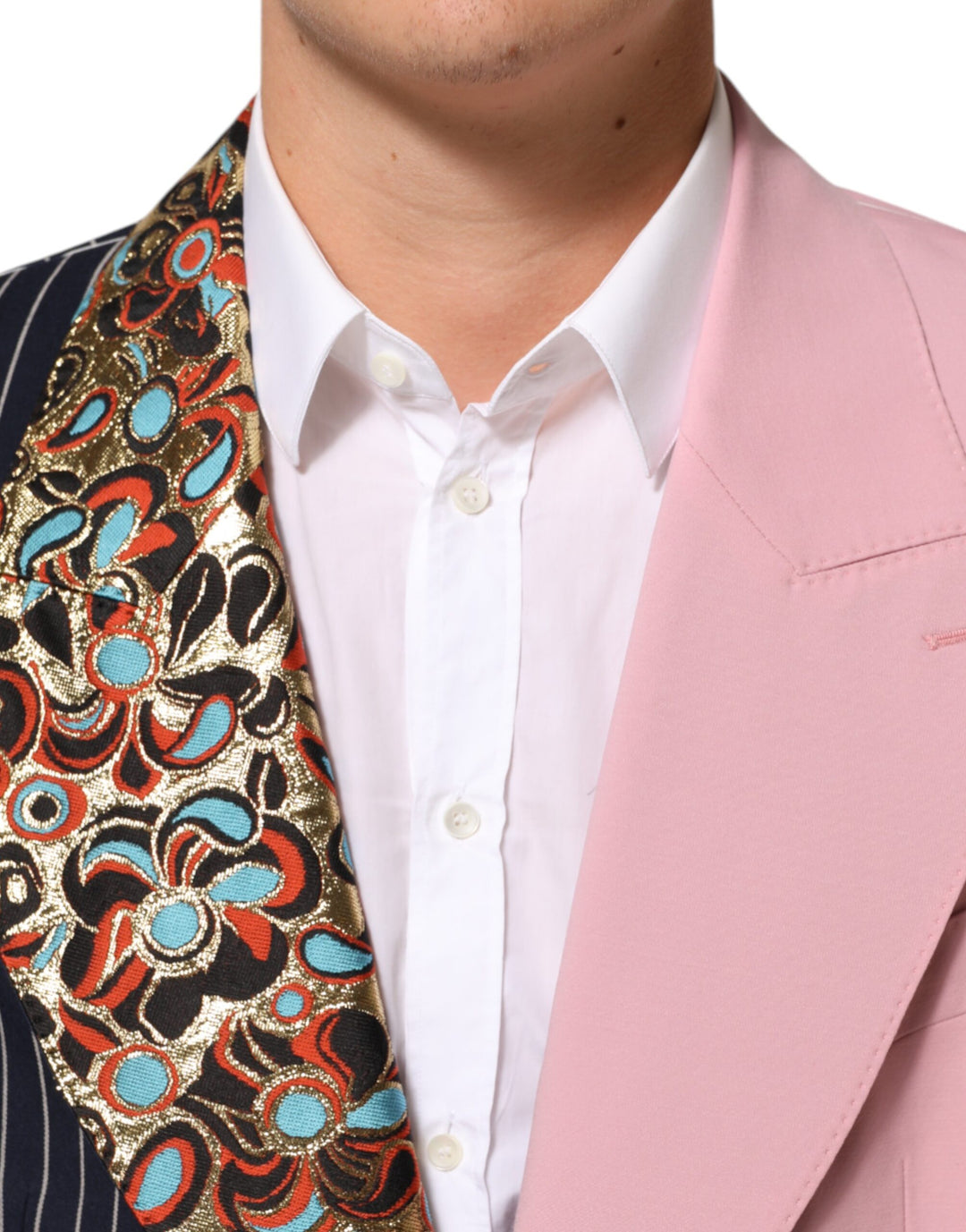 Dolce &amp; Gabbana Sample Sale Dolce &amp; Gabbana Multicolor Patchwork Single Breasted Jacket Blazer - | Designer outlet