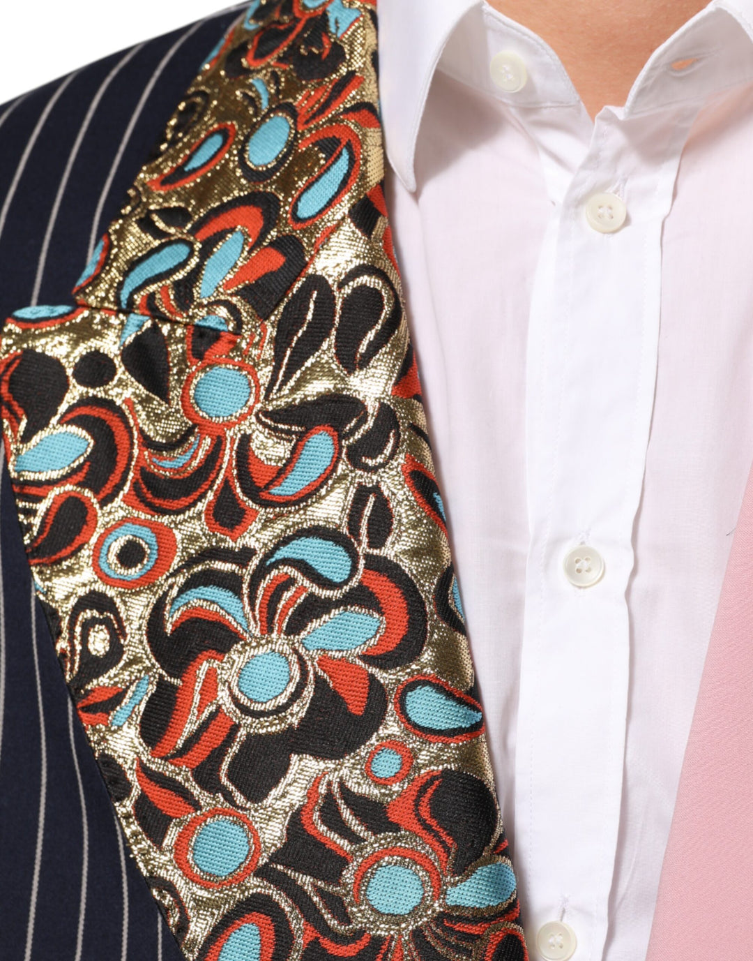 Dolce &amp; Gabbana Sample Sale Dolce &amp; Gabbana Multicolor Patchwork Single Breasted Jacket Blazer - | Designer outlet