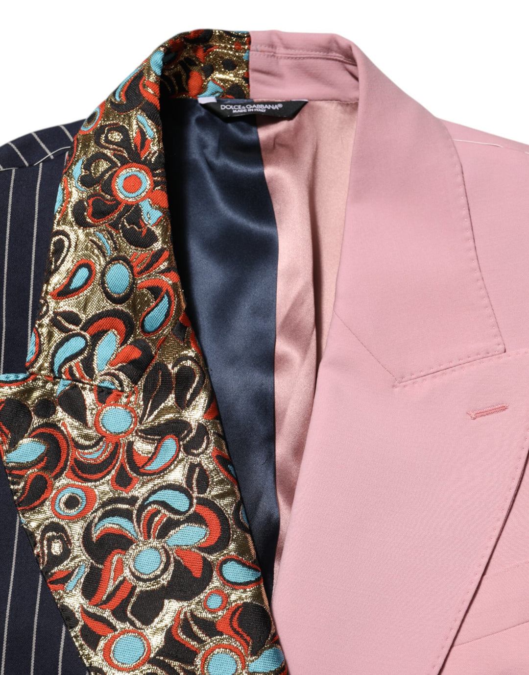Dolce &amp; Gabbana Sample Sale Dolce &amp; Gabbana Multicolor Patchwork Single Breasted Jacket Blazer - | Designer outlet