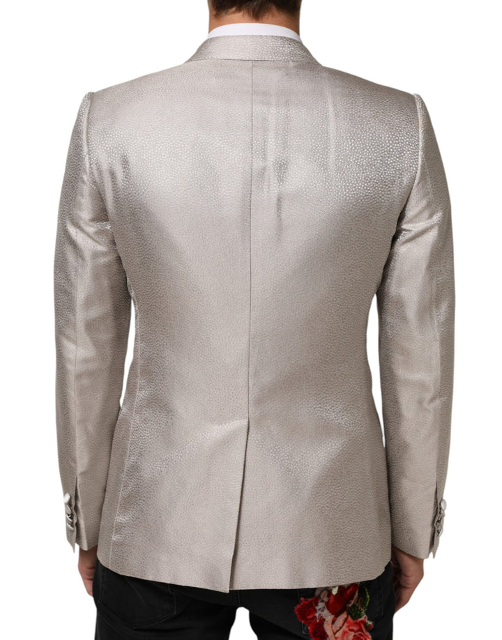 Dolce & Gabbana Beige MARTINI Double-Breasted Suit Blazer by Dolce & Gabbana outlet now on sale