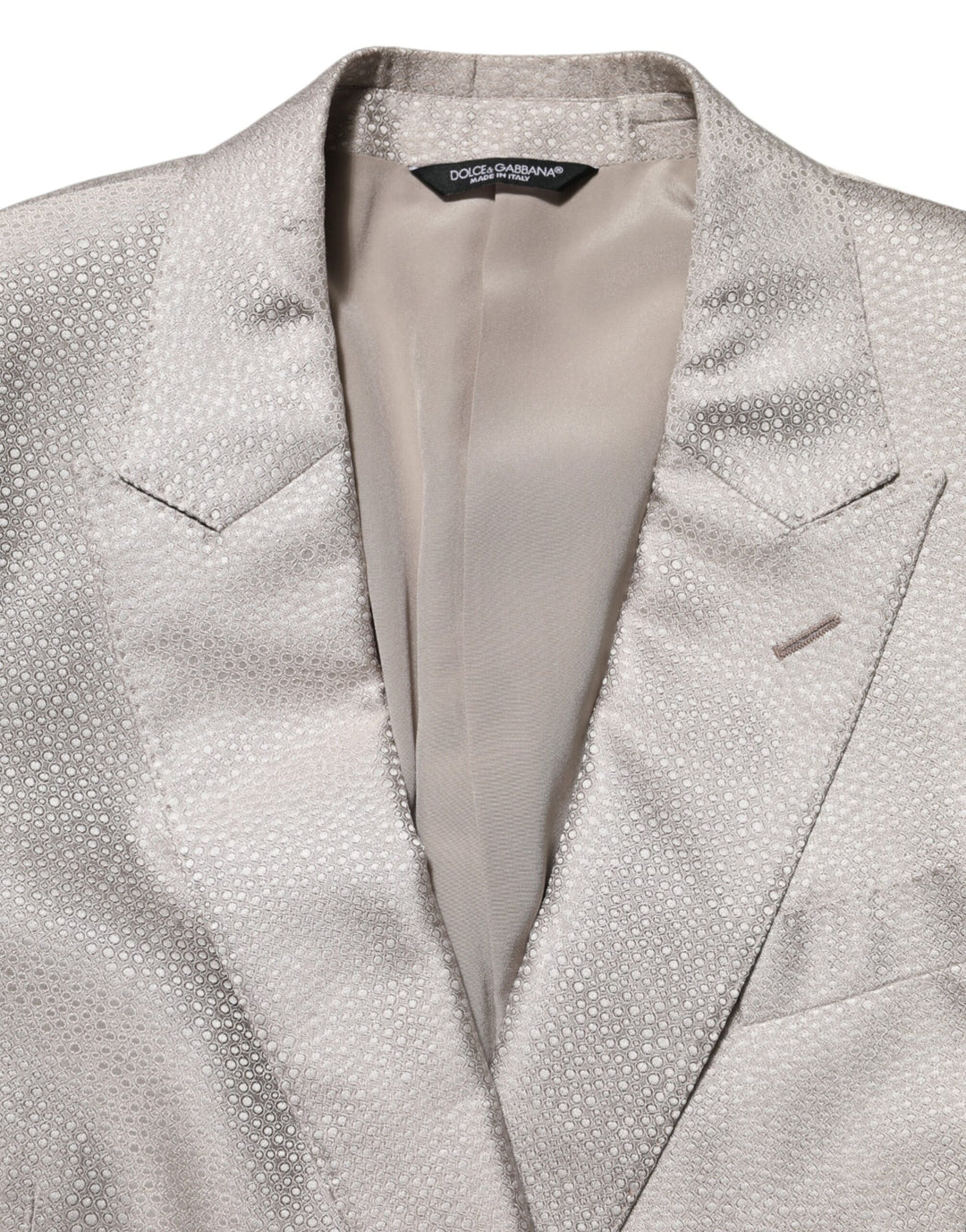 Dolce & Gabbana Beige MARTINI Double-Breasted Suit Blazer by Dolce & Gabbana outlet now on sale