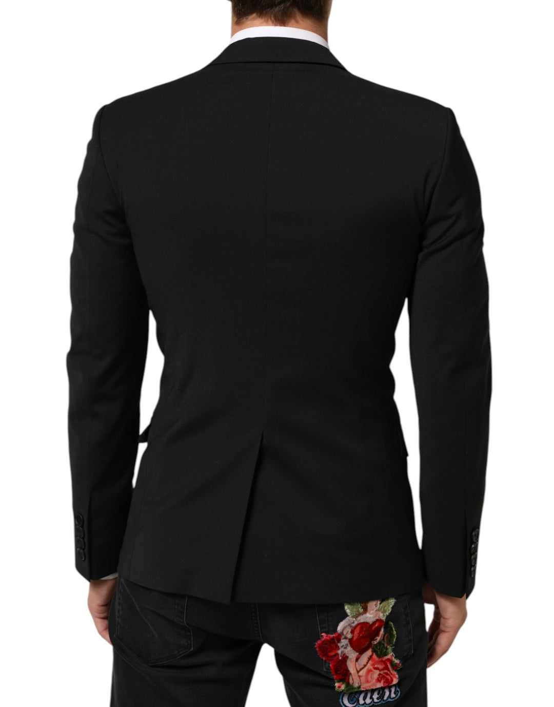 Dolce & Gabbana Black STAFF 2 Buttons Suit Jacket Blazer by Dolce & Gabbana outlet now on sale