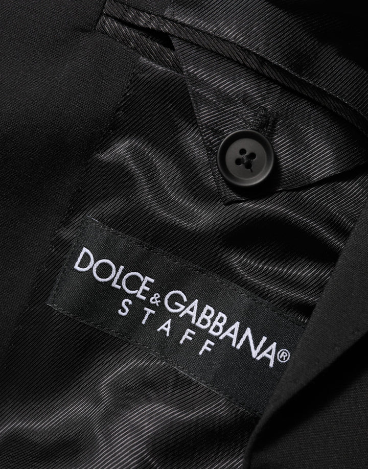 Dolce & Gabbana Black STAFF 2 Buttons Suit Jacket Blazer by Dolce & Gabbana outlet now on sale