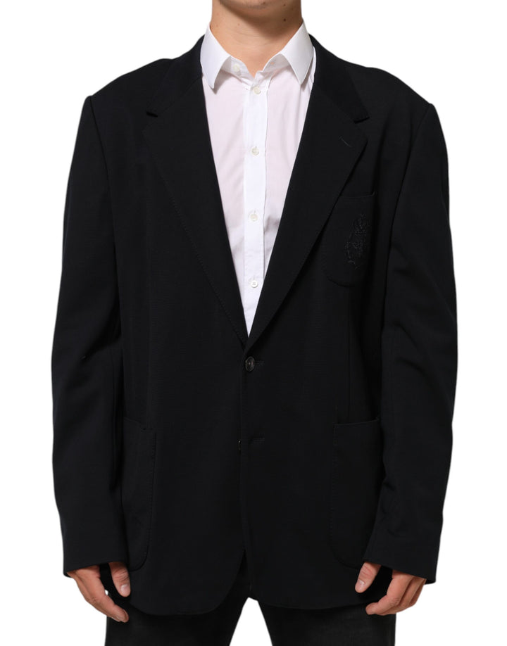 Dolce & Gabbana Black Viscose 2 Buttons Suit Jacket Blazer by Dolce & Gabbana outlet now on sale