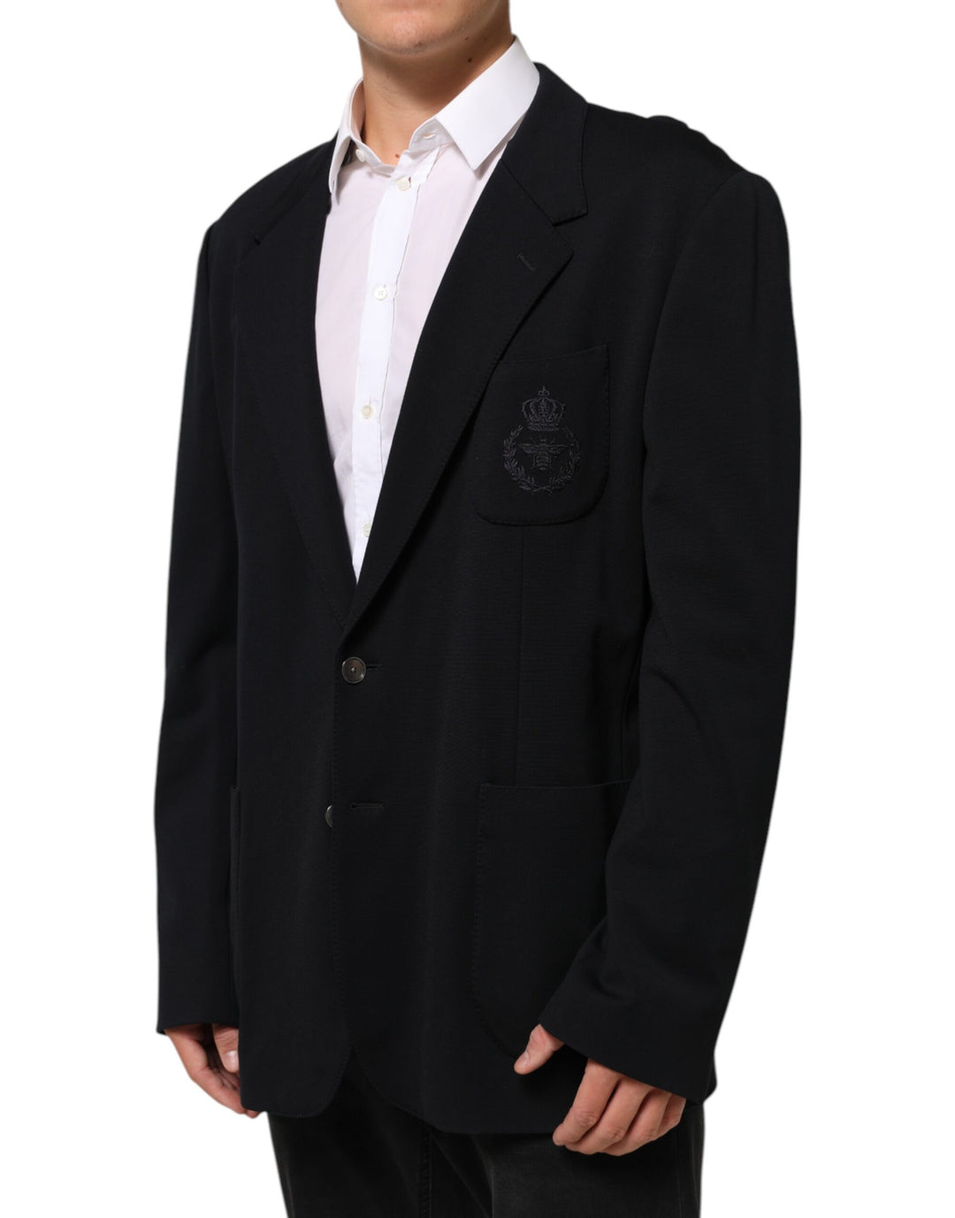 Dolce & Gabbana Black Viscose 2 Buttons Suit Jacket Blazer by Dolce & Gabbana outlet now on sale