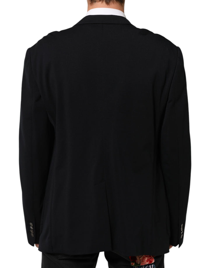 Dolce & Gabbana Black Viscose 2 Buttons Suit Jacket Blazer by Dolce & Gabbana outlet now on sale