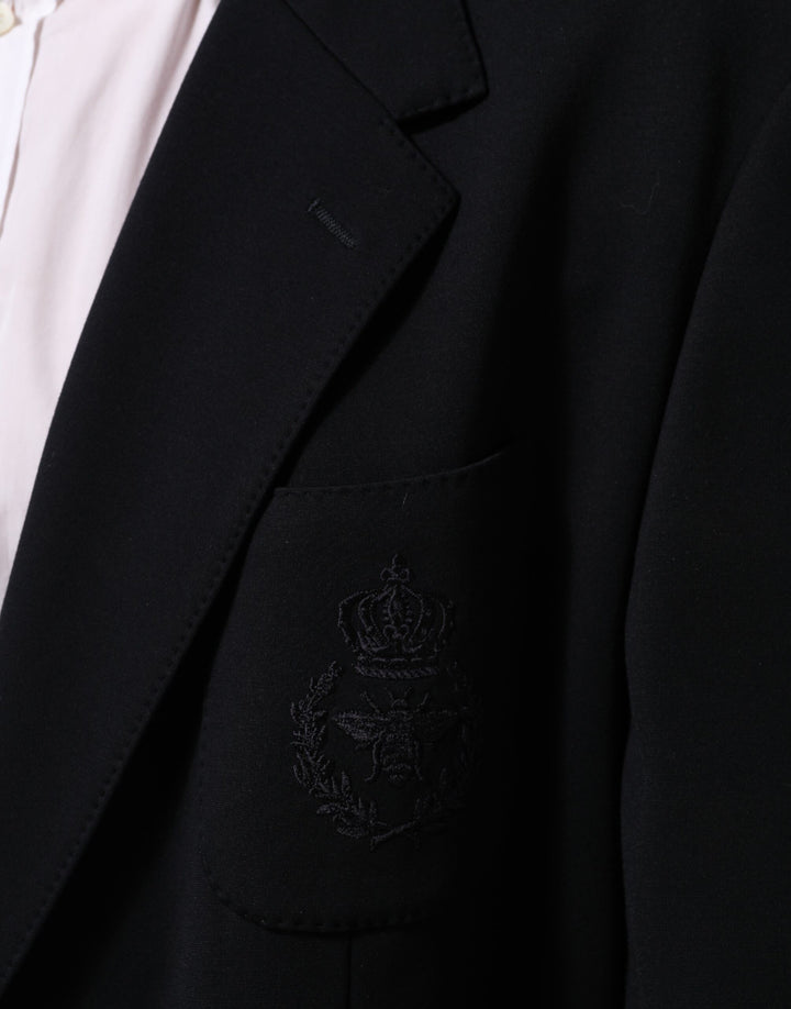 Dolce & Gabbana Black Viscose 2 Buttons Suit Jacket Blazer by Dolce & Gabbana outlet now on sale
