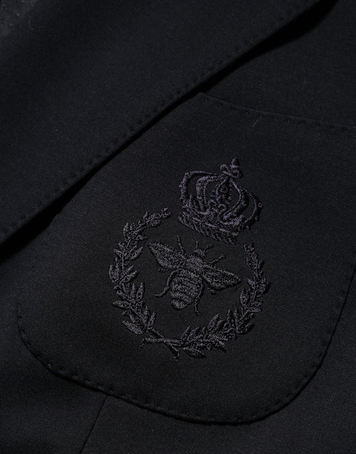 Dolce & Gabbana Black Viscose 2 Buttons Suit Jacket Blazer by Dolce & Gabbana outlet now on sale