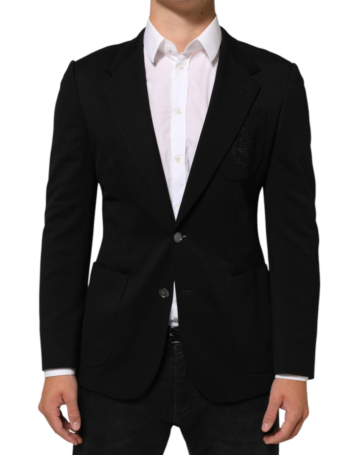 Dolce & Gabbana Black Viscose 2 Buttons Suit Jacket Blazer by Dolce & Gabbana outlet now on sale