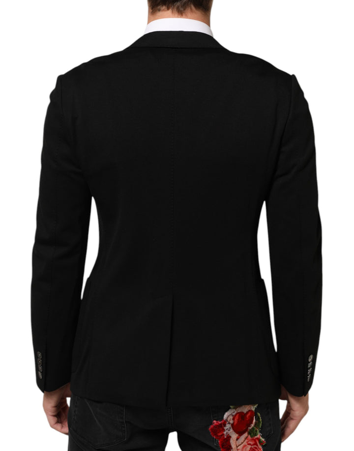 Dolce & Gabbana Black Viscose 2 Buttons Suit Jacket Blazer by Dolce & Gabbana outlet now on sale
