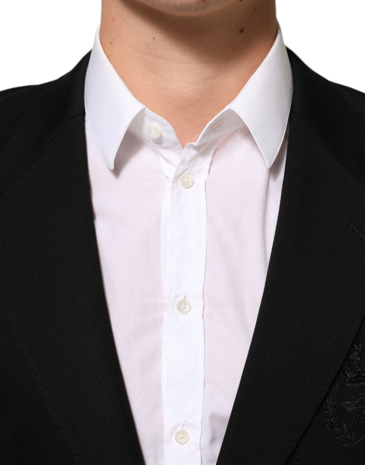 Dolce & Gabbana Black Viscose 2 Buttons Suit Jacket Blazer by Dolce & Gabbana outlet now on sale