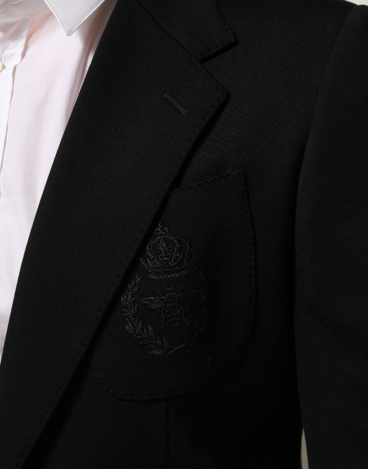 Dolce & Gabbana Black Viscose 2 Buttons Suit Jacket Blazer by Dolce & Gabbana outlet now on sale