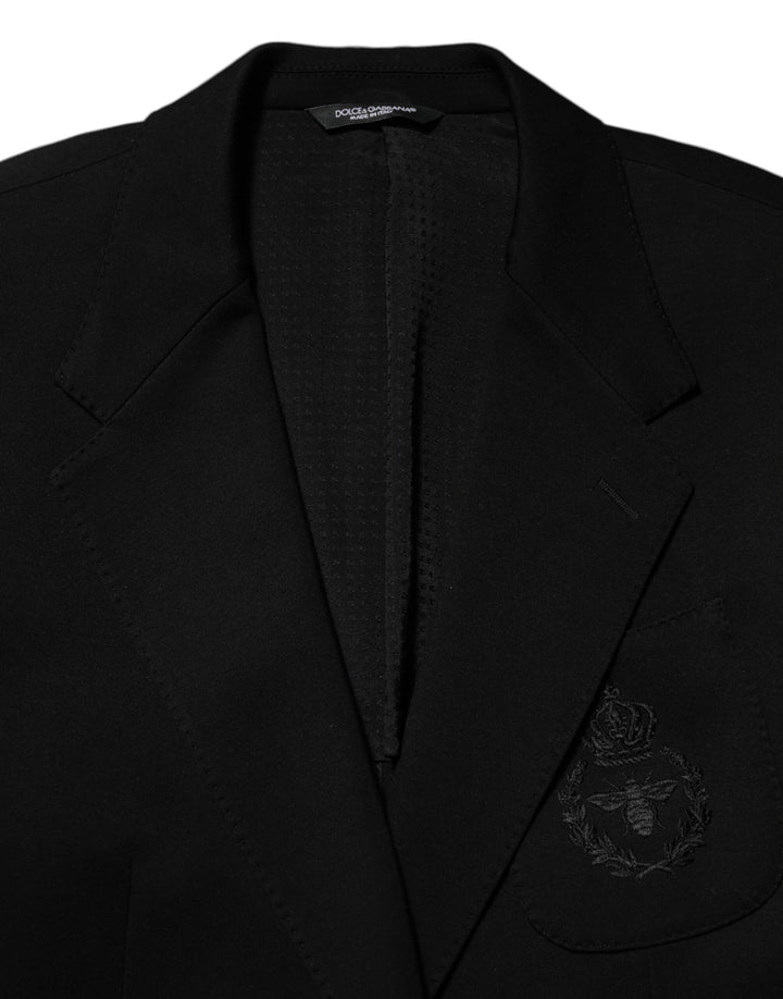 Dolce & Gabbana Black Viscose 2 Buttons Suit Jacket Blazer by Dolce & Gabbana outlet now on sale