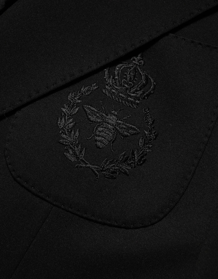 Dolce & Gabbana Black Viscose 2 Buttons Suit Jacket Blazer by Dolce & Gabbana outlet now on sale