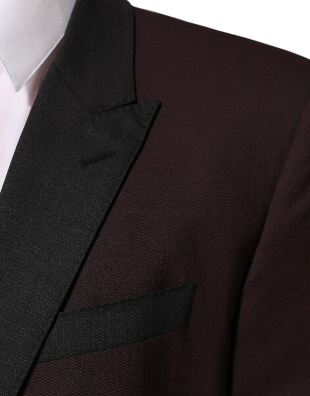 Dolce & Gabbana Maroon Wool 2 Buttons Suit Jacket Blazer by Dolce & Gabbana outlet now on sale