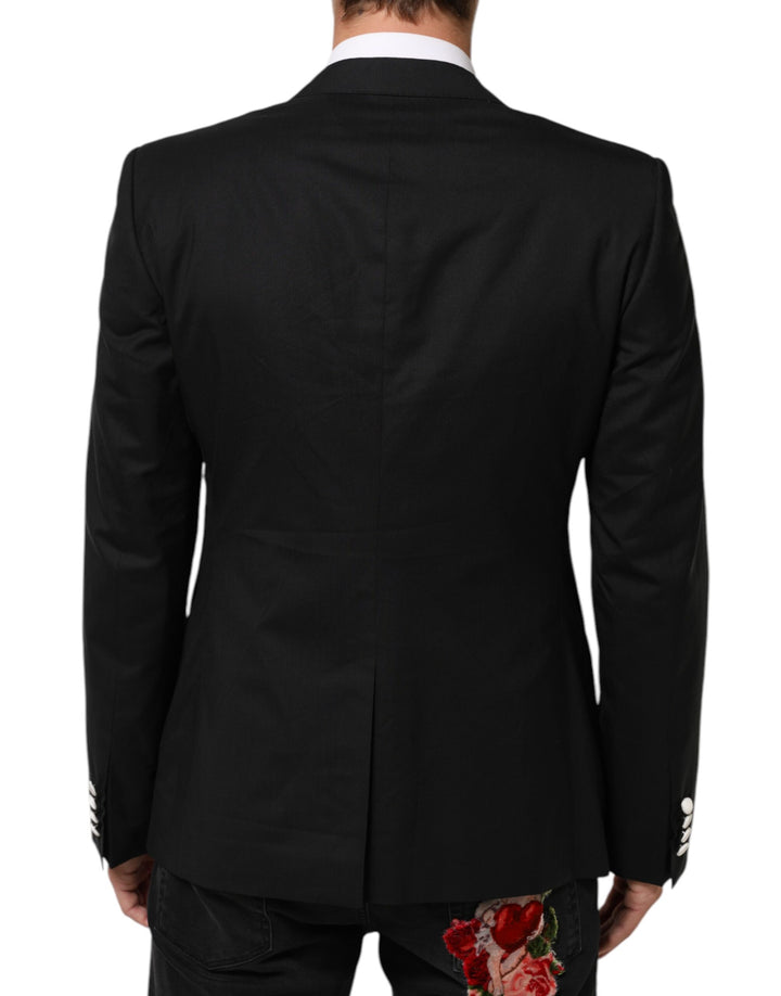 Dolce &amp; Gabbana Sample Sale Dolce &amp; Gabbana Black White MARTINI 1 Button Men Suit Blazer - | Designer outlet