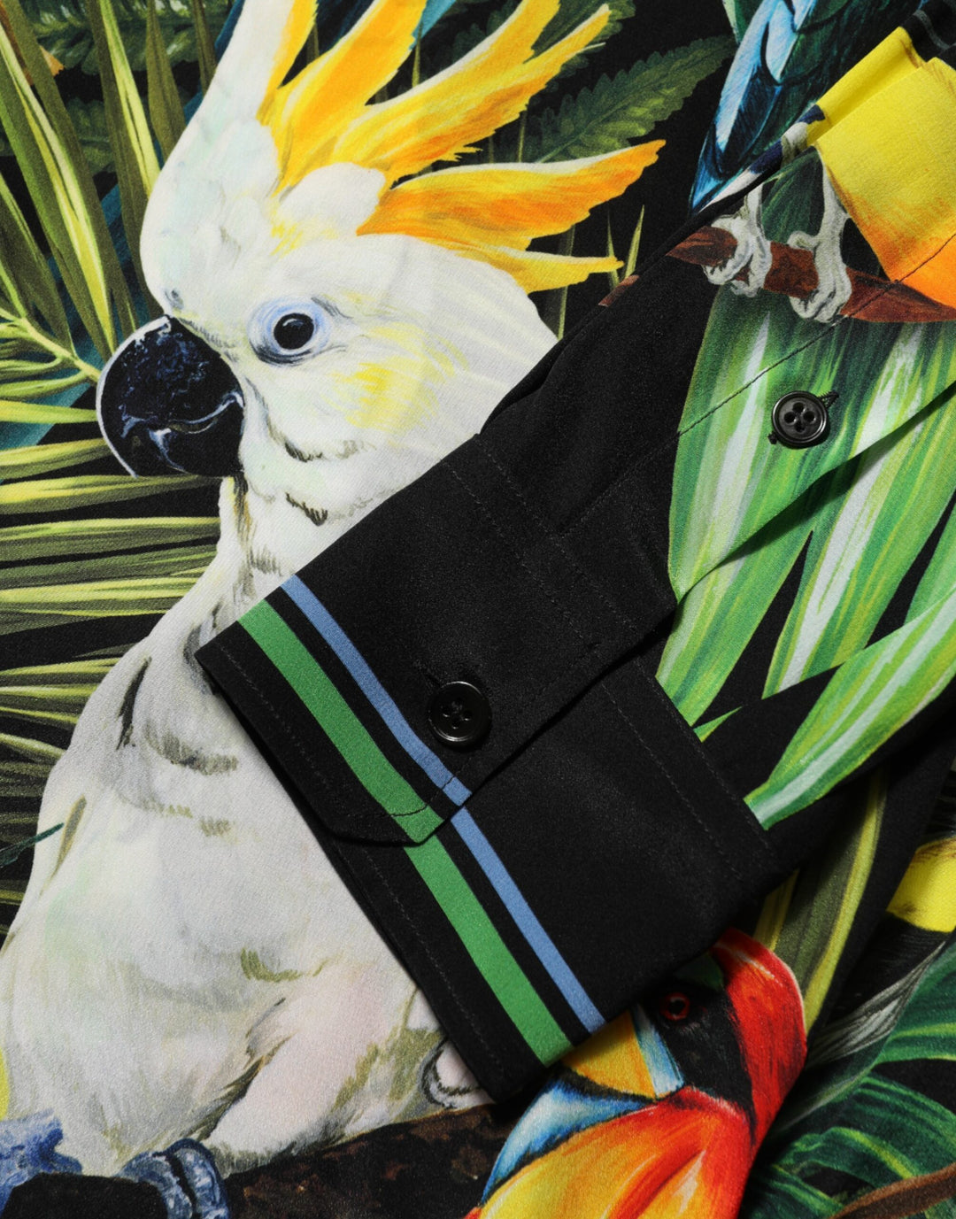 Dolce &amp; Gabbana Sample Sale Dolce &amp; Gabbana Multicolor Parrot Print Lounge Casual Shirt - | Designer outlet