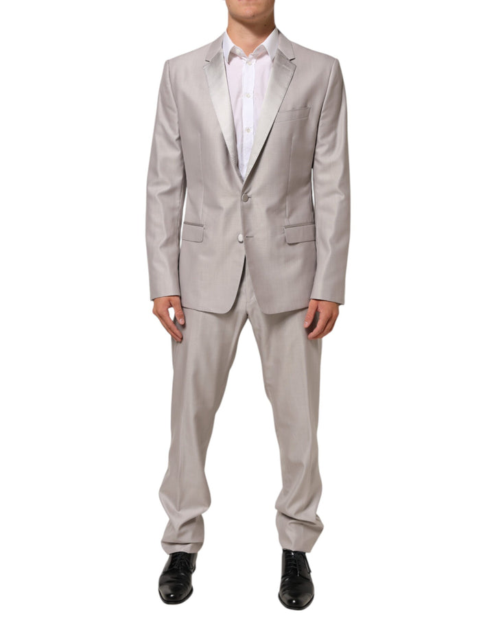Dolce & Gabbana Light Gray Wool 2 Piece MARTINI Formal Suit by Dolce & Gabbana outlet now on sale