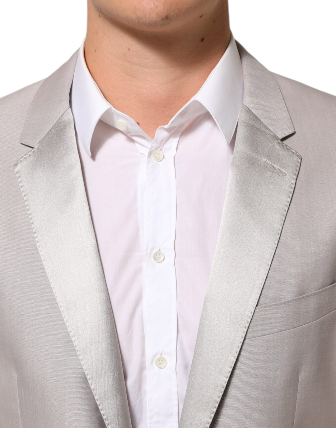 Dolce & Gabbana Light Gray Wool 2 Piece MARTINI Formal Suit by Dolce & Gabbana outlet now on sale