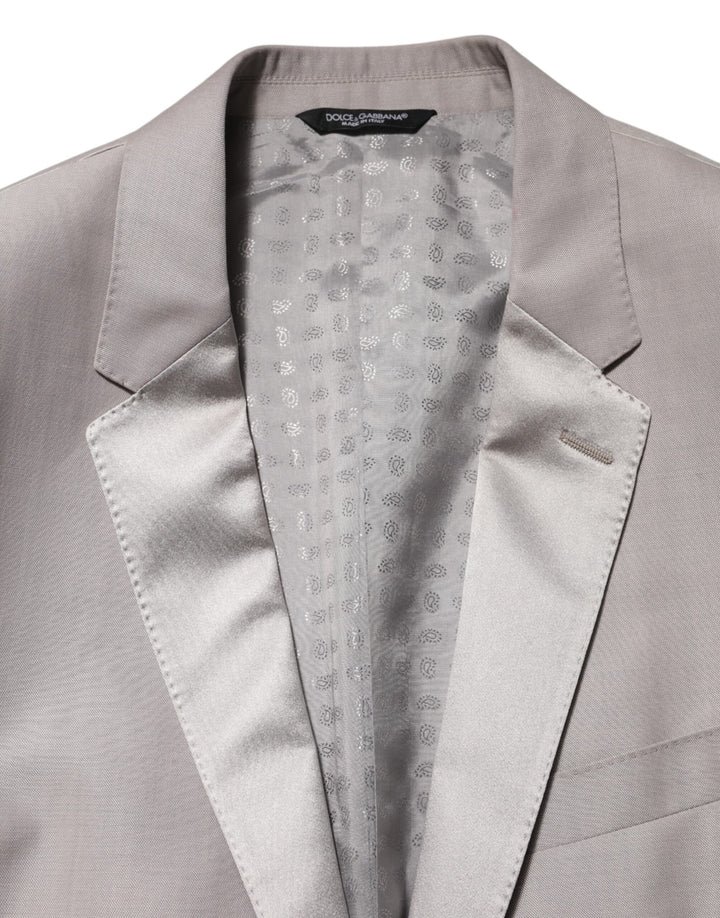 Dolce & Gabbana Light Gray Wool 2 Piece MARTINI Formal Suit by Dolce & Gabbana outlet now on sale