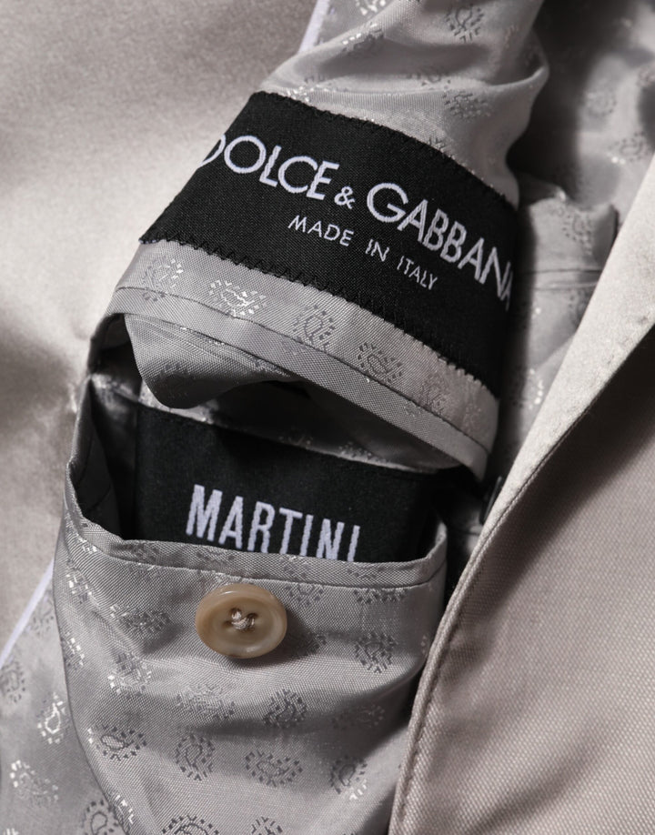 Dolce & Gabbana Light Gray Wool 2 Piece MARTINI Formal Suit by Dolce & Gabbana outlet now on sale