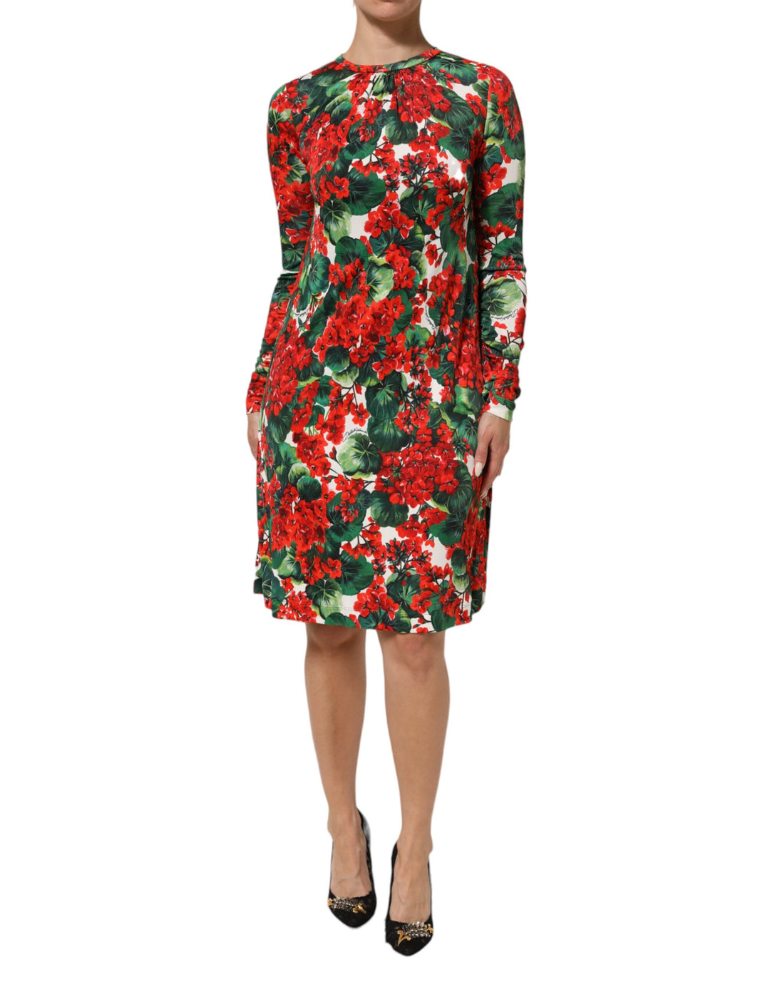 Dolce &amp; Gabbana Sample Sale Dolce &amp; Gabbana Multicolor Floral Short Portofino Dress - | Designer outlet