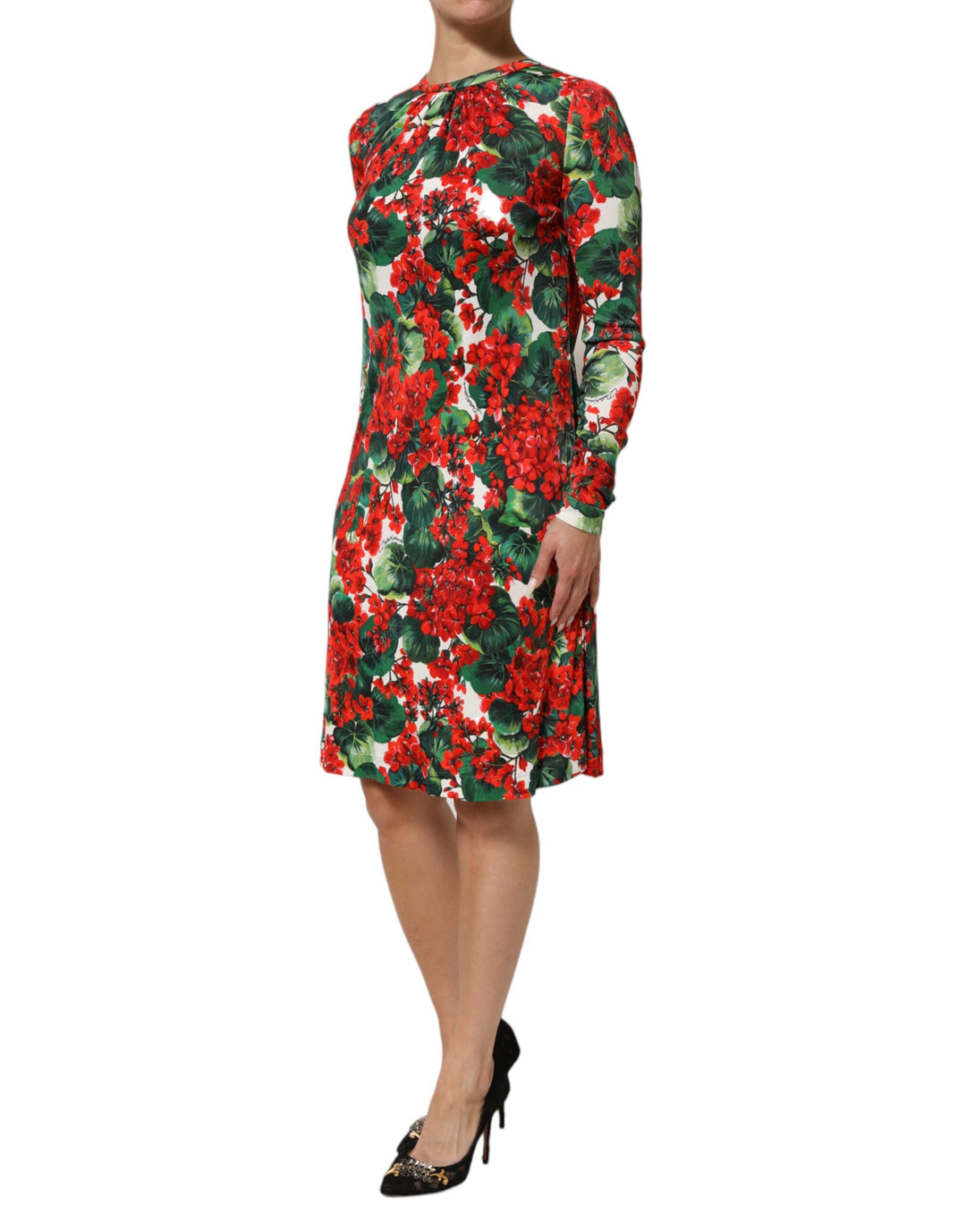 Dolce &amp; Gabbana Sample Sale Dolce &amp; Gabbana Multicolor Floral Short Portofino Dress - | Designer outlet