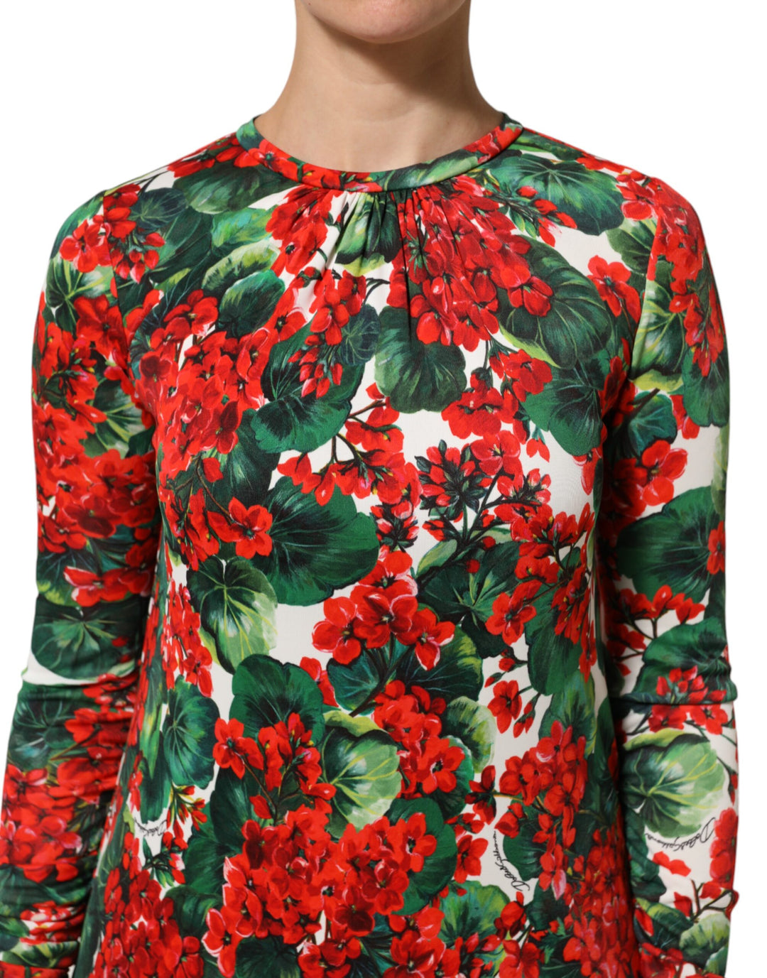 Dolce &amp; Gabbana Sample Sale Dolce &amp; Gabbana Multicolor Floral Short Portofino Dress - | Designer outlet