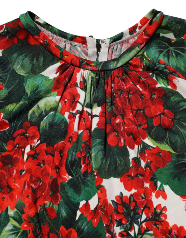 Dolce &amp; Gabbana Sample Sale Dolce &amp; Gabbana Multicolor Floral Short Portofino Dress - | Designer outlet