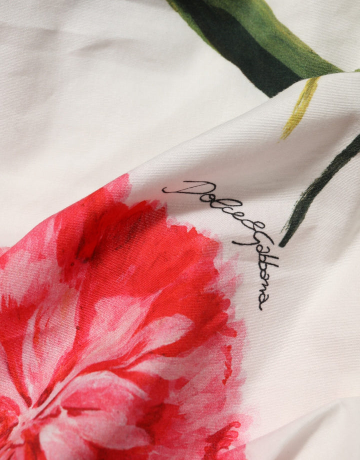 Dolce &amp; Gabbana Sample Sale Dolce &amp; Gabbana White Floral One Shoulder Sheath Dress - | Designer outlet