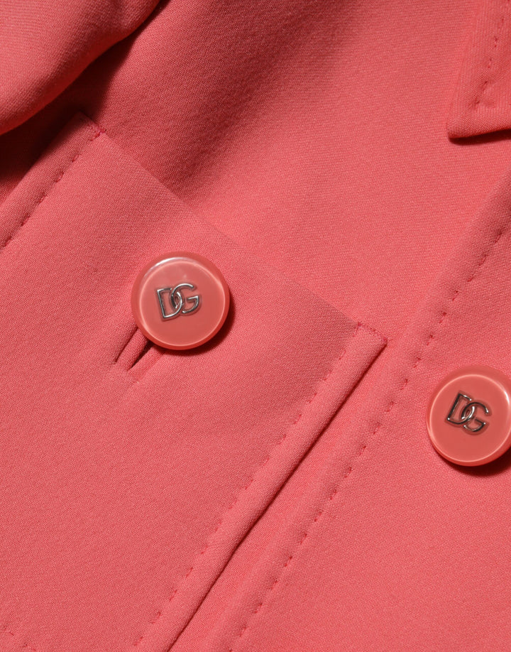 Dolce &amp; Gabbana Sample Sale Dolce &amp; Gabbana Pink Buttoned Down Trench Coat Jacket - | Designer outlet
