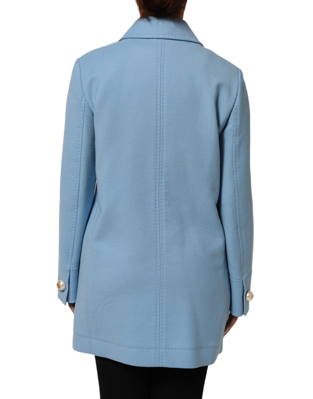 Dolce &amp; Gabbana Sample Sale Dolce &amp; Gabbana Blue Buttoned Down Trench Coat Jacket - | Designer outlet