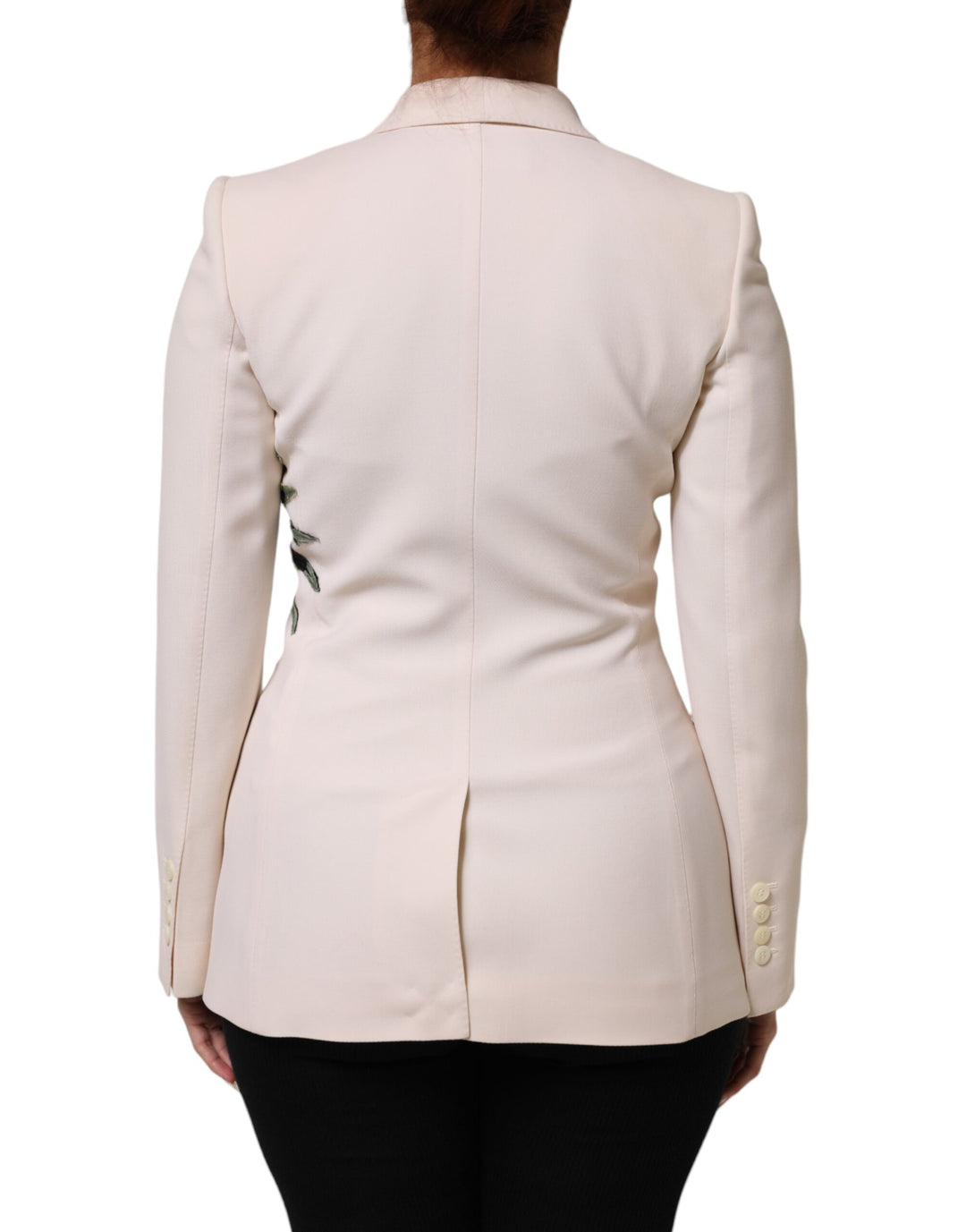 Dolce &amp; Gabbana Sample Sale Dolce &amp; Gabbana Beige Embroidered Single Breasted Jacket - | Designer outlet