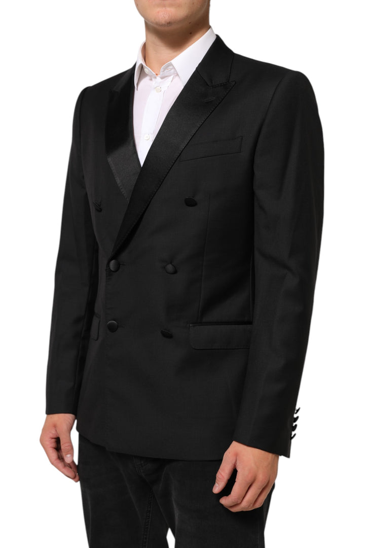 Dolce &amp; Gabbana Sample Sale Dolce &amp; Gabbana Black MARTINI Double-Breasted Suit Blazer - | Designer outlet