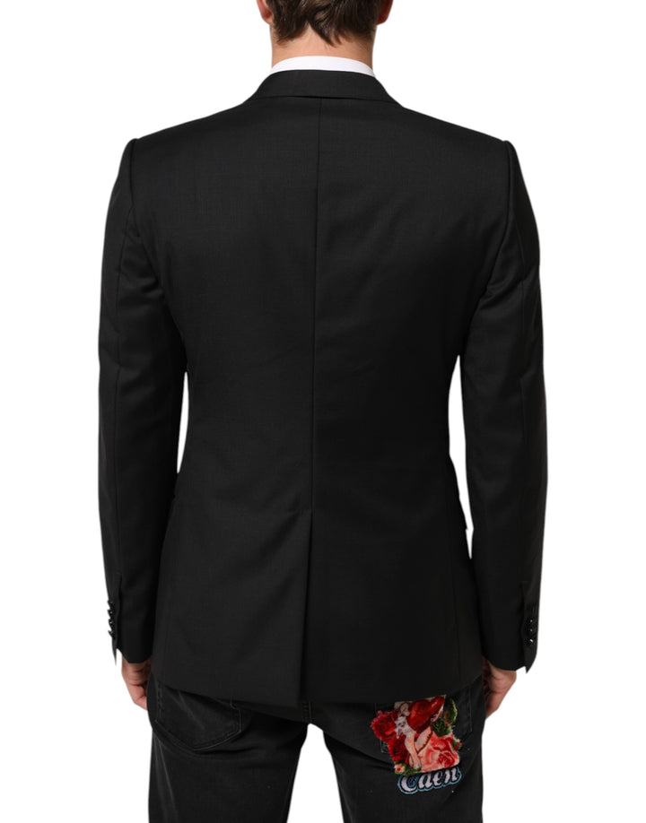 Dolce &amp; Gabbana Sample Sale Dolce &amp; Gabbana Black MARTINI Double-Breasted Suit Blazer - | Designer outlet