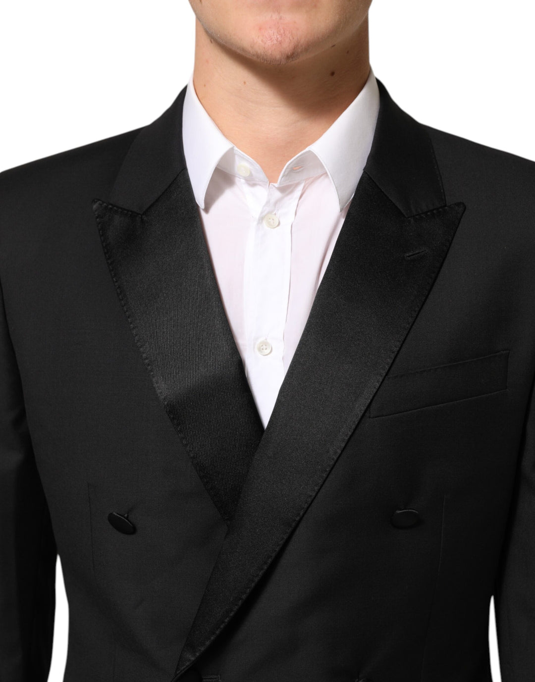 Dolce &amp; Gabbana Sample Sale Dolce &amp; Gabbana Black MARTINI Double-Breasted Suit Blazer - | Designer outlet
