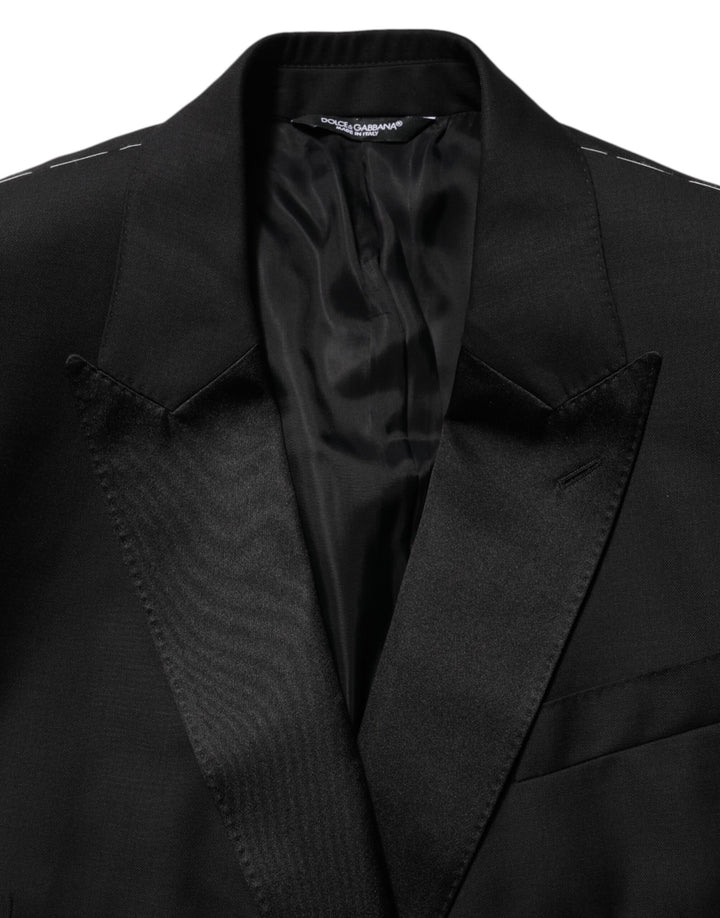 Dolce &amp; Gabbana Sample Sale Dolce &amp; Gabbana Black MARTINI Double-Breasted Suit Blazer - | Designer outlet