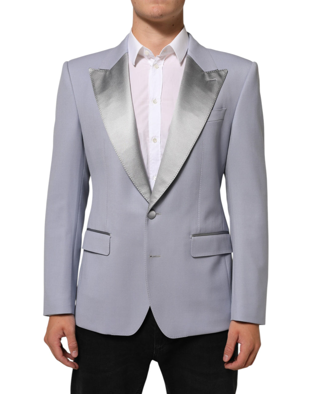 Dolce & Gabbana Gray Wool SICILIA 2 Buttons Men Suit Blazer by Dolce & Gabbana outlet now on sale
