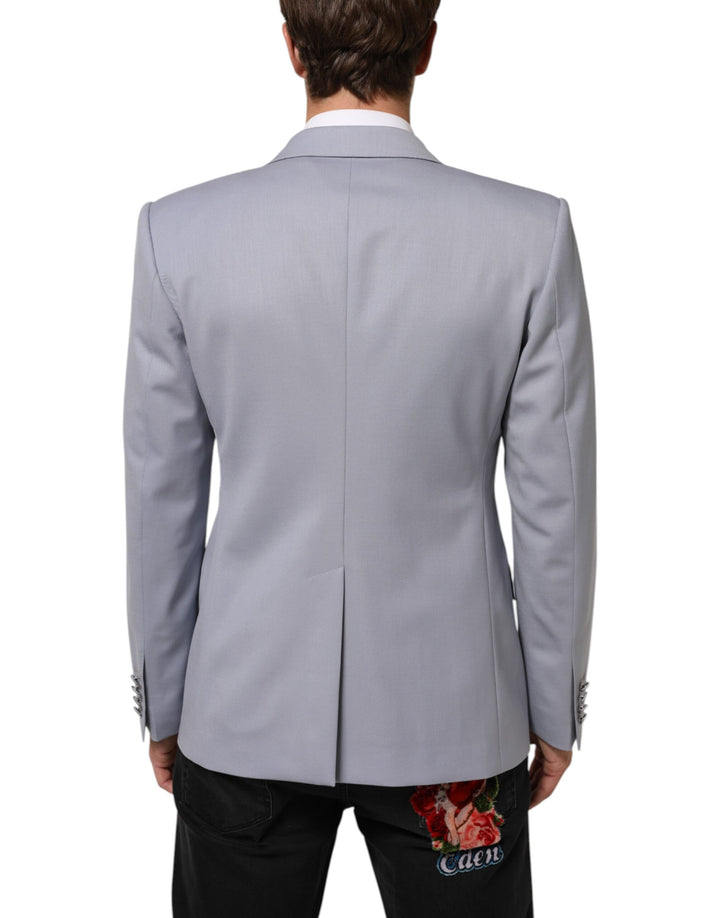 Dolce & Gabbana Gray Wool SICILIA 2 Buttons Men Suit Blazer by Dolce & Gabbana outlet now on sale