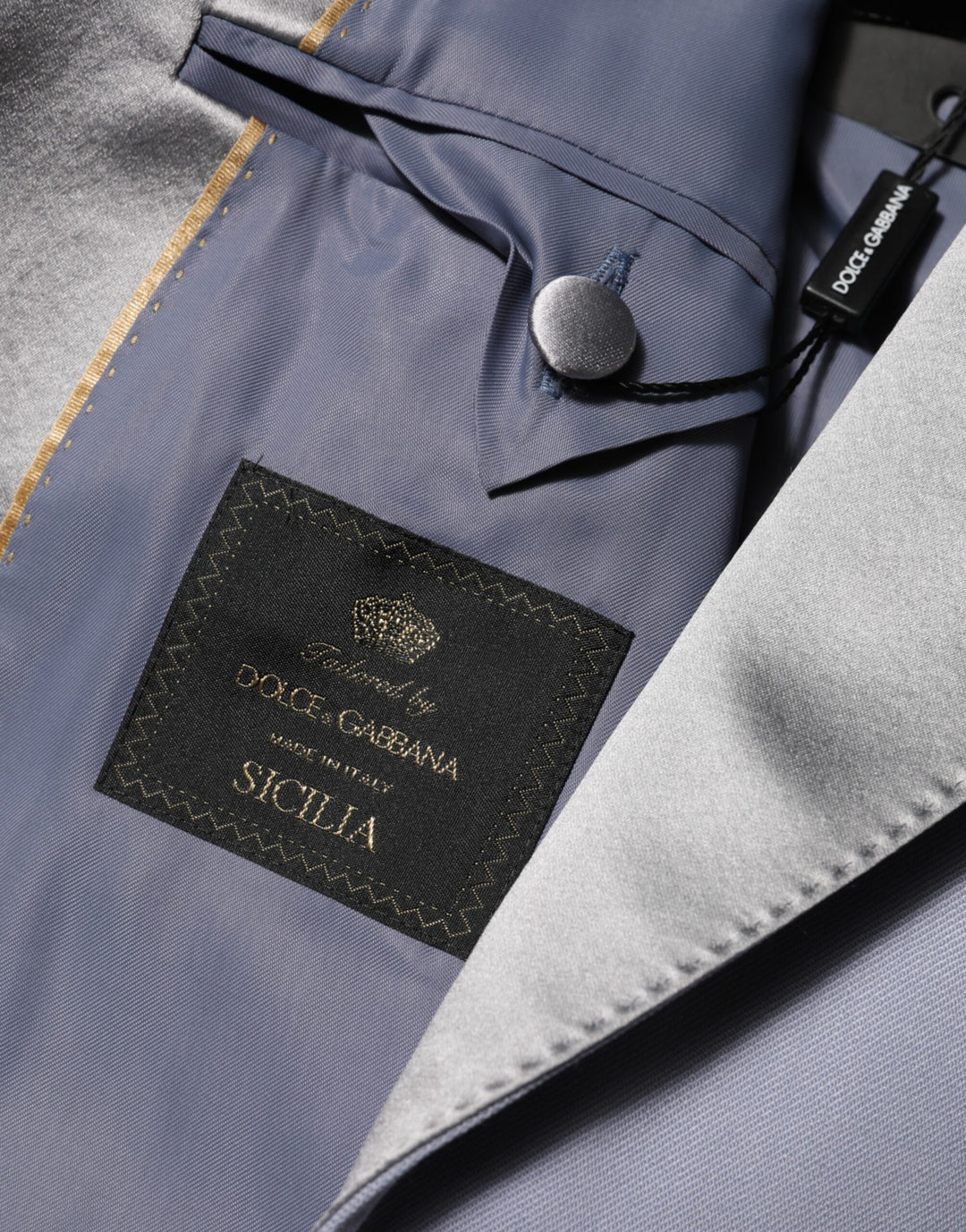 Dolce & Gabbana Gray Wool SICILIA 2 Buttons Men Suit Blazer by Dolce & Gabbana outlet now on sale