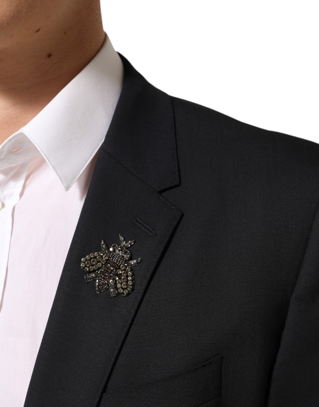 Dolce & Gabbana Black Bee MARTINI 2 Button Men Suit Blazer by Dolce & Gabbana outlet now on sale