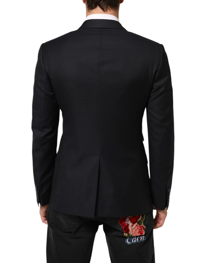 Dolce & Gabbana Black Wool NAPOLI 2 Button Men Suit Blazer by Dolce & Gabbana outlet now on sale